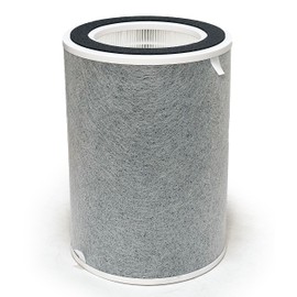 Nispira HP201 HP202 3-in-1 True HEPA Activated Carbon Filter Replacement | For Shark NanoSeal Air Purifier MAX HP200 Series HC501 HC502 | Size 8.68" x 8.68" x 12.1" - 1 Pack