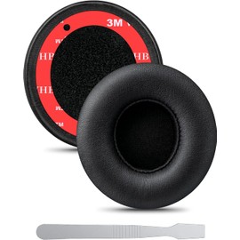 Link Dream Replacement Earpads for Beats Solo 2 Solo 3 - Replacement Ear Cushions Memory Foam Ear Pads Cushion Cover for Solo 2 & Solo 3 Wireless Headphones (Black)