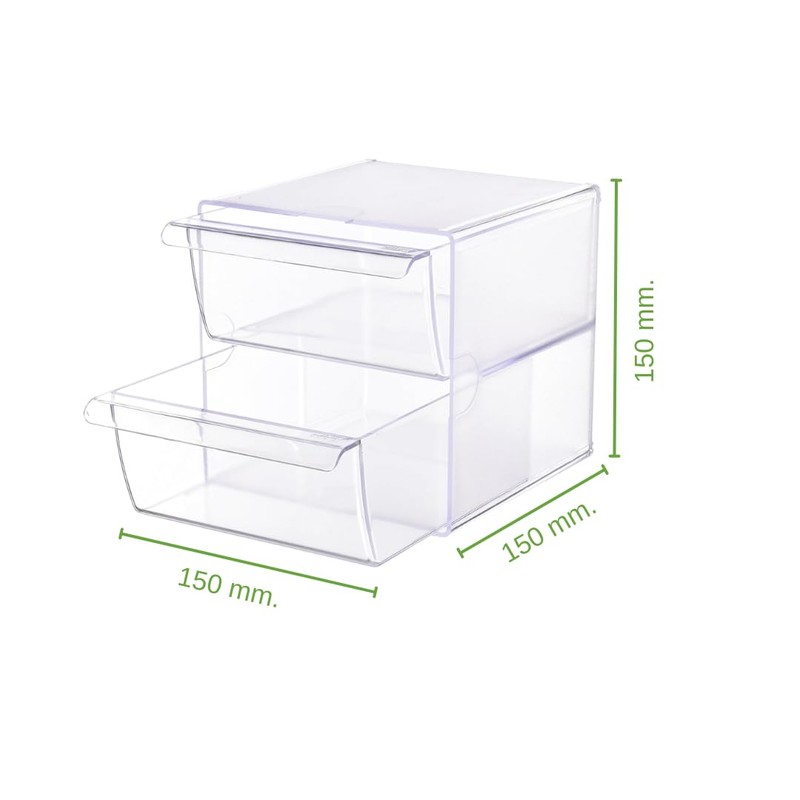 File 2000 6702 CSTP – Large 2 Drawer Cube Organizer
