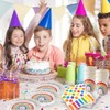 YRsorn Rainbow Decoration Children's Birthday - Rainbow Party Tableware Birthday,