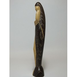 Founded in 100 years of wood carving brand "Lepi" Virgin Mary statue "Protectless" ZE Height 6.7 inches (17 cm) [Italy]