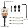 4PCS Countersink Drill Bit Set, Woodworking Countersink Drill Bit with