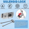 Snblzhef Replacement Lock with 2 Emergency Keys Black Safe Keypad