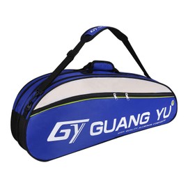 Professional Badminton Racket Bag 4-6 Pack Racquet Handbag Waterproof Tennis Racquetball Battledore Sport Duffel Large Capacity Gym Equipment Bag Portable Shoulder Tote Bag with Handle