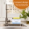 Cheer Collection Dish Soap Dispenser and Sponge Holder, 2-in-1 Kitchen