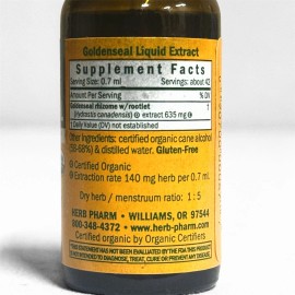 Herb Pharm Goldenseal Extract 1 Oz Dropper Organic Wellness BB:4/29 Immune/Resp.