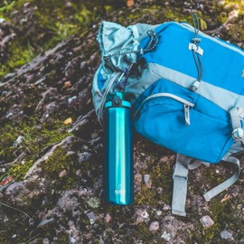 Ion8 Leak Proof 1 litre Sports Stainless Steel Water Bottle, Blue, 1200ml (40oz)