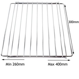 SPARES2GO Adjustable Extendable Small Oven Shelf for Cannon Range Oven Cooker (Pack of 2)
