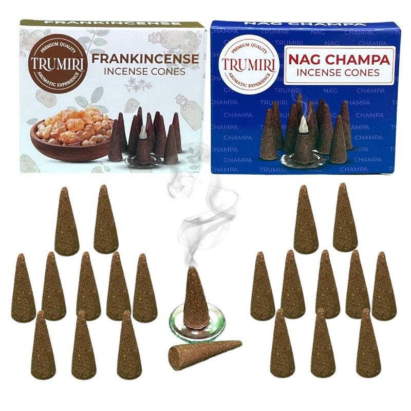 TRUMIRI Incense Cones - Combo Pack of 20 Cone Incense