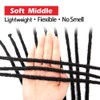 BOHOBABE 12 Inch Thin Synthetic Dreadlock Extensions 0.6cm 20 Strands