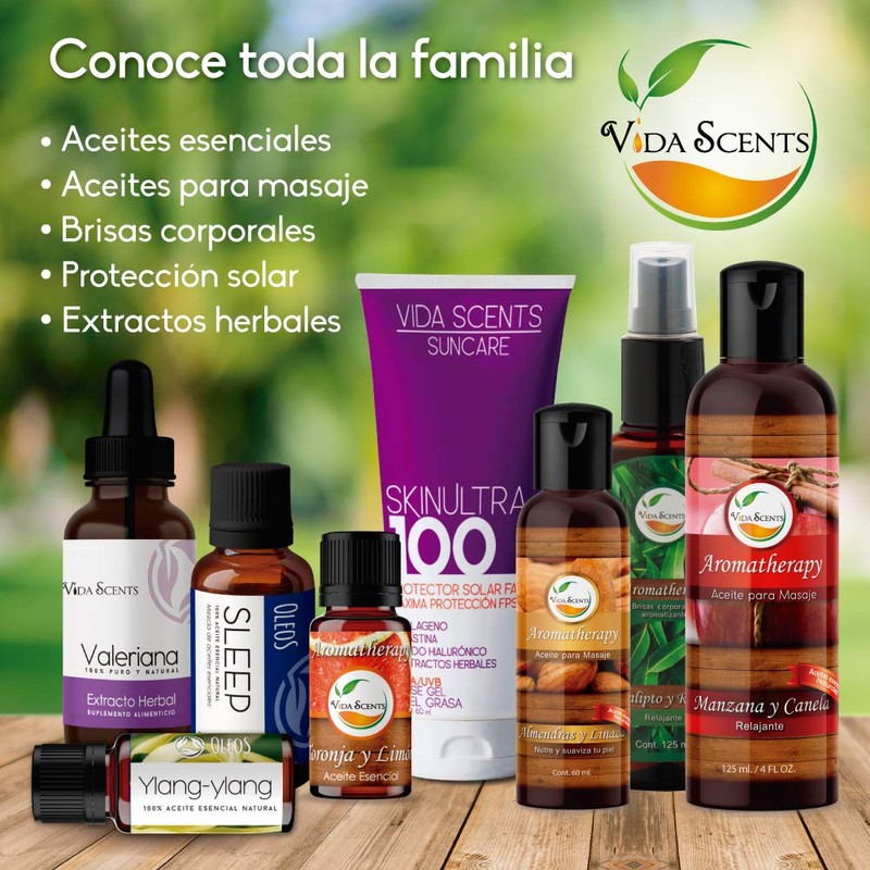 VIDA SCENTS AROMATHERAPY - Aceite Para Masaje Romero y Eucalipto