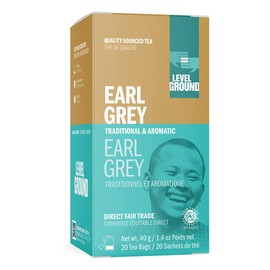 Level Ground, Direct Fair Trade, Earl Grey Tea Bags - 40g