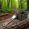 Mini Crank Crowbar, Stainless Steel Mini EDC Pry Bar Keychain