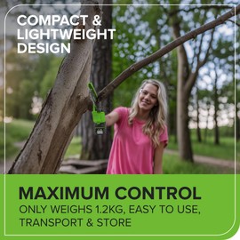 Greenworks 24V 6in BL Pruning Saw w/Auto Oiler, (1) 2.0Ah Battery & 2A Adapter Charger for Tree Trimming and Pruning