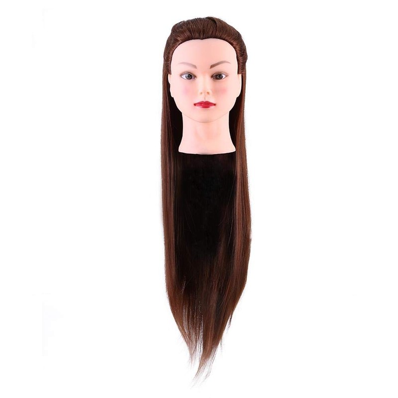 Hair Training Head, Heat Resistant Mannequin Wig Cosmetology Doll Head