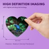 1x Heart MDF Magnet 6cm - Blue Poison Dart Frog