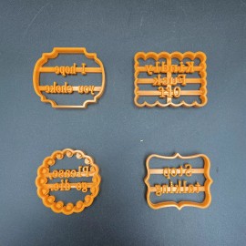 Cutters Funny Cookie Cutter Molds New Funny Sayings Gag Gift 4 pc Set