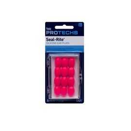 Flents Protechs Seal-Rite Silicone Moldable Ear Plugs for Pool, Ocean, Water, Sports, Pink, 6 Pairs