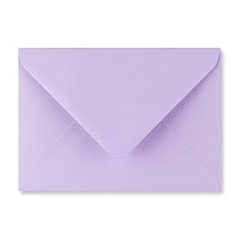 5" x 7" Coloured Envelopes Great for Greeting Cards, Wedding Invitations, Crafts, Business/Office / 133mm x 184mm - Pack of 50 Envelopes (Lilac)
