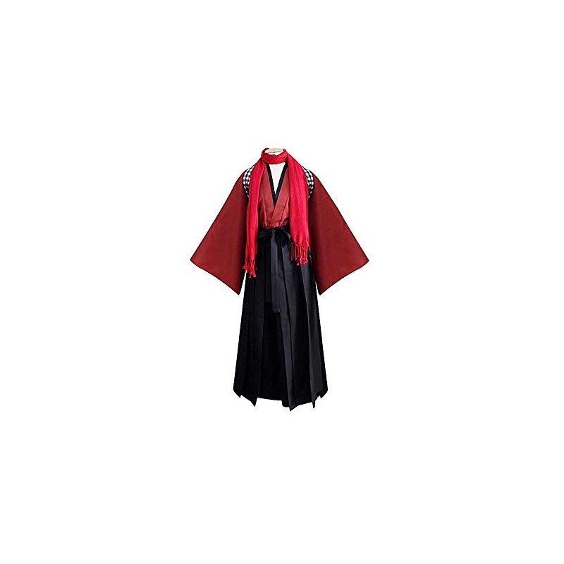 DJF Disfraz samurái japonés de Kendo Hakama Aikido para hombre,