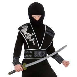 Childrens Boys Elite Shadow Ninja Assassin Fancy Dress Costume Medium (5-7 years)