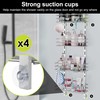 Orimade Over The Door Shower Caddy Adjustable 5 Tier Silver