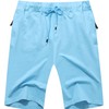 Boisouey Men's Shorts Casual Classic Fit Drawstring Summer Beach Shorts