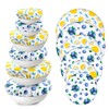 6 PCS Bowl Covers for Bread Proofing, Reusable Elastic Fabric