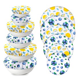 6 PCS Bowl Covers for Bread Proofing, Reusable Elastic Fabric Cloth kitchen Aid Sourdough Bread Proofing Baking Accessories Shower Caps for Sourdough Bread Fruits