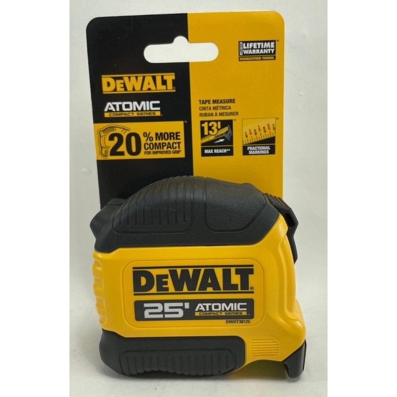 DEWALT Atomic Compact Series 25 ft. Tape Measure (DWHT38125S)