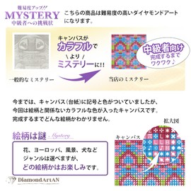 AN-diaart ダイヤモンドアート キット スクエアビーズ ミステリー図柄不明 ダイヤモンド塗装 (A3風景)