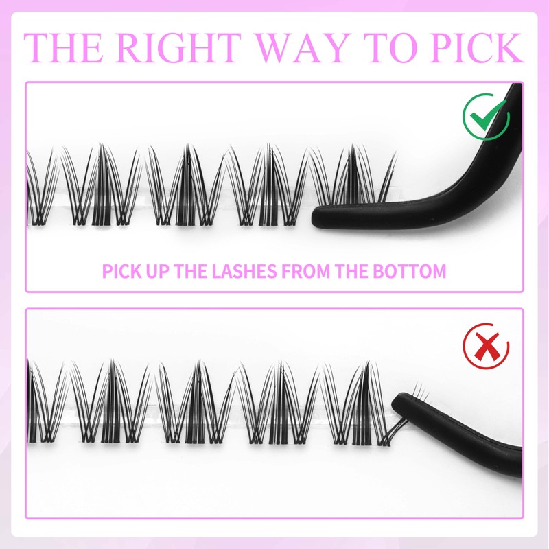 VEYESBEAUTY Lash Extension Kit Newbie's Five-Second Lash Clusters Kit Lash