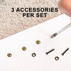 Brass Decorative Screws with Caps, 16 Pcs Wood Screws for