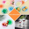 Colorful Acrylic Coasters Set - 5Pcs Round Non-Slip Table Coasters,