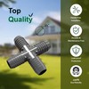 PVC Barbed Cross Tee Hose Connector Sch 40-3/4 Inch barbed
