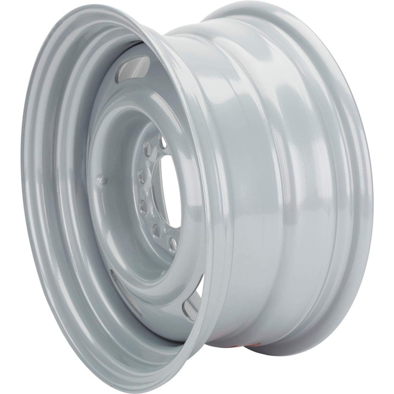 Speedway Motors 15x7 GM Rally Steel Wheels, Silver Painted Finish,