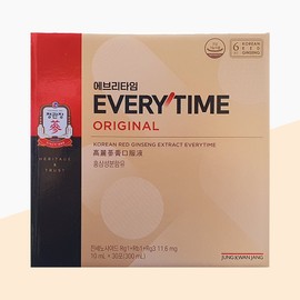 Jeonggwanjang CheongKwanJang Red Ginseng Extract Everytime 10ml x 30 packets (1 box) Red Ginseng Extract Gift / 정관장 홍삼정 에브리타임 10ml x 30포 (1박스) 홍삼진액 선물