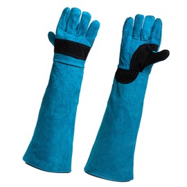 Vueinrg Bite Resistant Gloves for Handling Animals, 45 cm, Anti-Bite Work Gloves for Welding, Gardening, Animal Gloves for Dogs, Cats, Bird, Snake, Reptiles (Green)