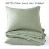HORIMOTE HOME Quilt Set Queen Size Sage Green, Classic Geometric