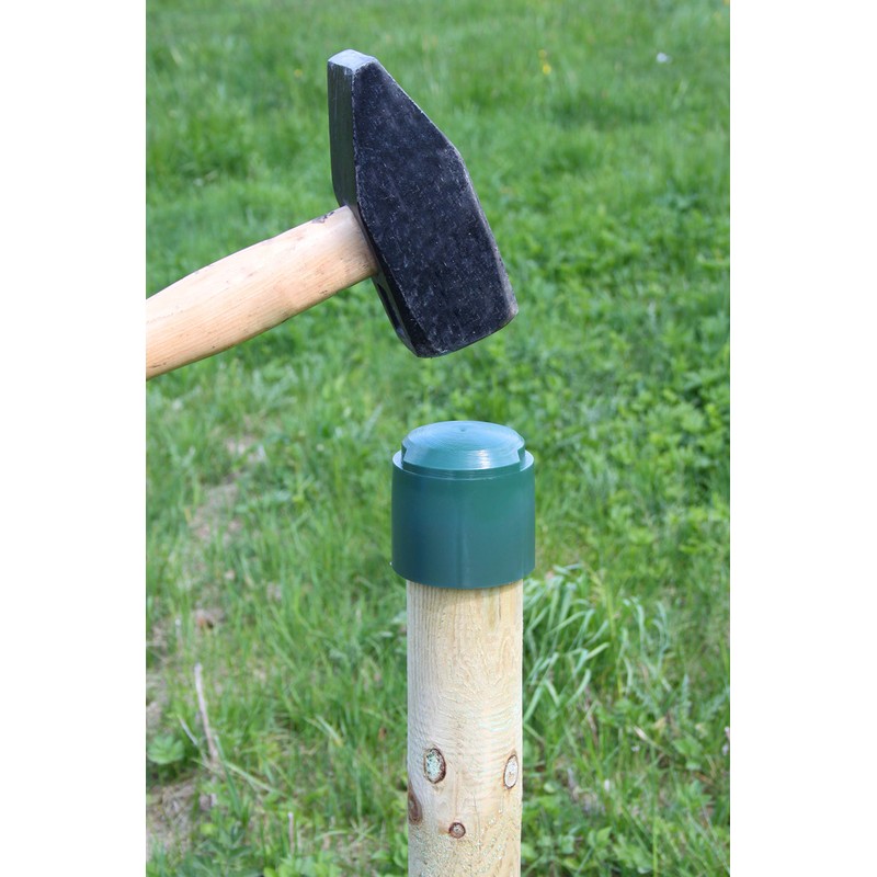 Alberts 211219 Impact Tool for Round Wood Posts Plastic Green