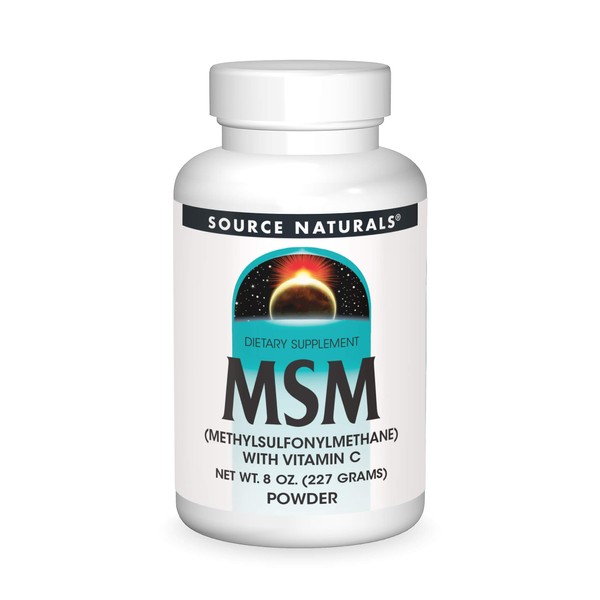 Source Naturals MSM (Methylsulfonylmethane) with Vitamin C - Powder, 8 Ounce
