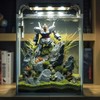 Vimvins 3 Gallon Glass Fish Tank, Easy to Maintain Small