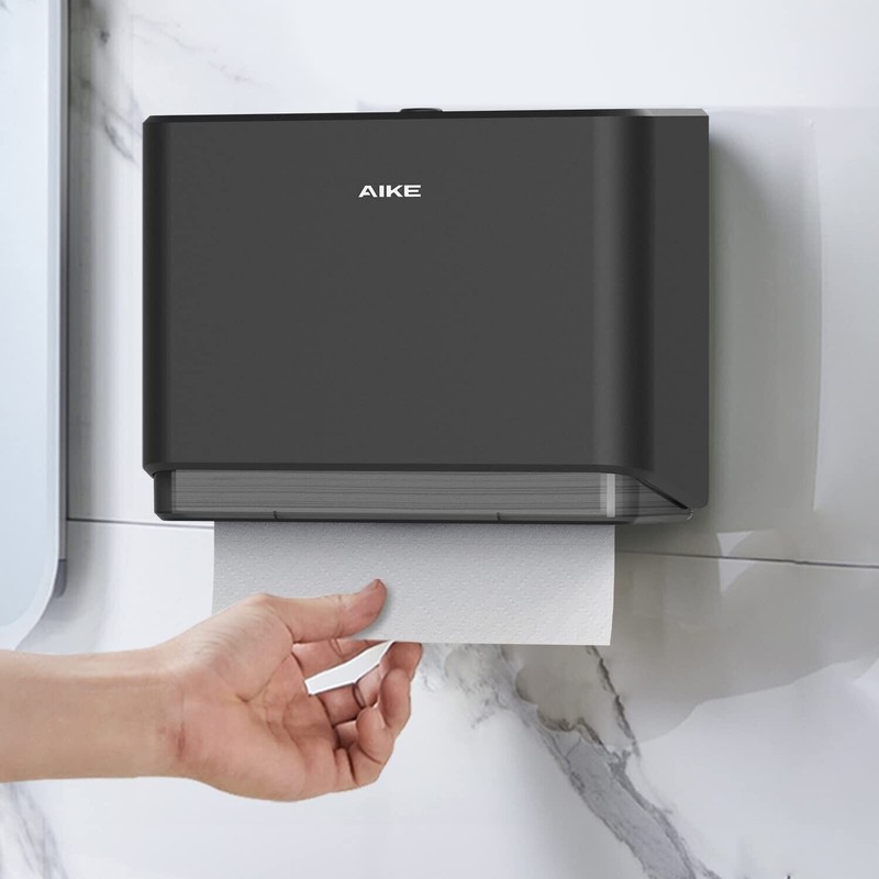AIKE Multifold Paper Towel Dispenser, Wall Mount Tissue Dispenser with