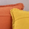 MADIZZ Set of 2 Suede Throw Pillow Covers with Fringe
