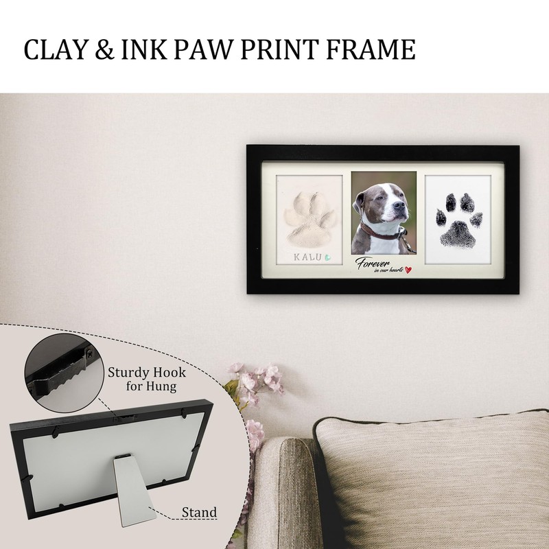 MYPAWLETS Extra Large Paw Print Frame Kit,Dog/Cat Paw Print Kit,Soft