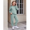 Arshiner Girl's 2 Piece Outfit Set Pullover Sweatshirt Jogger Sweatpants
