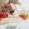Glass Candy Dish with Lid Covered Candy Bowl Decorative Cookie