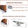 MroMax 2Pcs 23mm/0.91" Dia Screen Door Rollers Nylon White Sliding