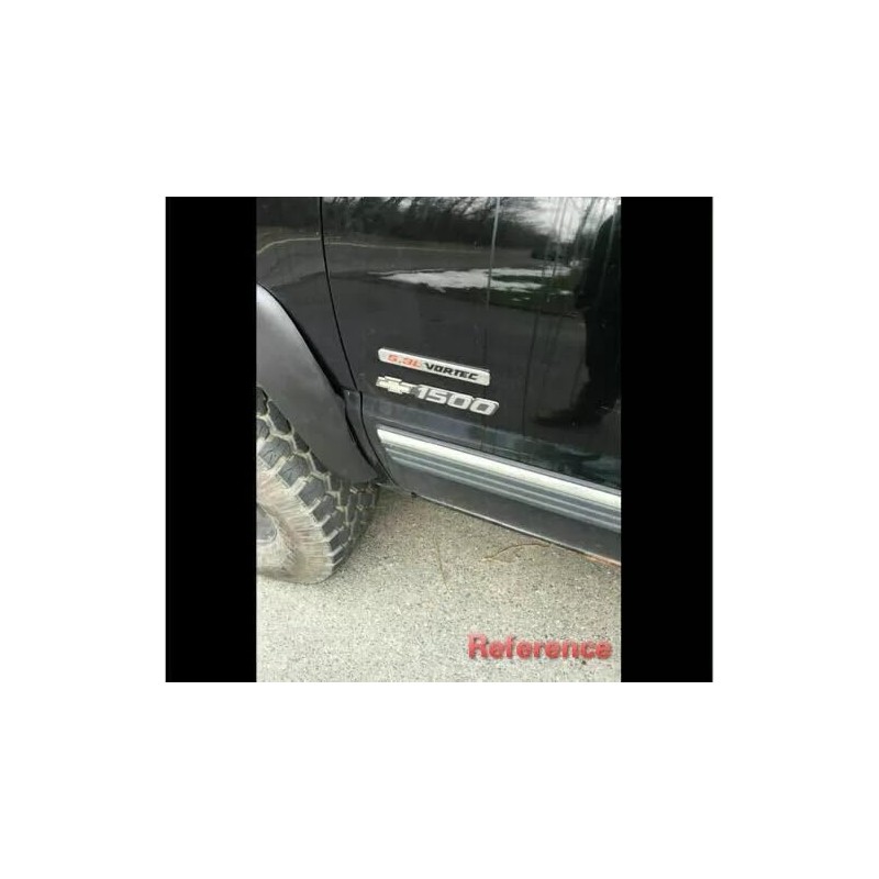 2Pcs 5.3L Vortec Hood Emblems Engine Badge Side Door Decal