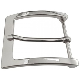 BELTINGER Belt Buckle 4.0 cm | Buckle Interchangeable Buckle Belt Buckle 40 mm Solid | Pin Buckle | Interchangeable Belt up to 4 cm, glossy silver